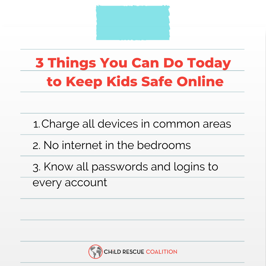 3 Things You Can Do Today to Keep Kids Safe Online - Child Rescue Coalition